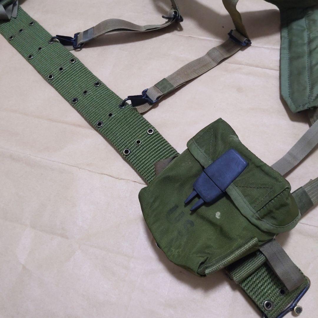 アメリカ陸軍M67装備 Hサスペンダー/ベルト/ポーチ/カバー 実物放出良品