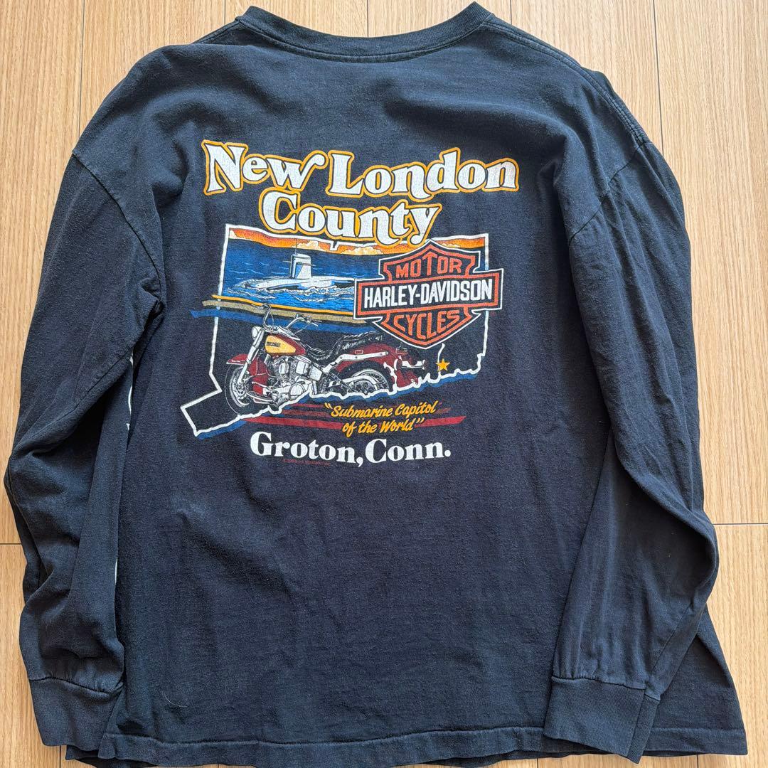 HARLEY-DAVIDSON ロングスリーブTシャツ 袖フレイム - メルカリ