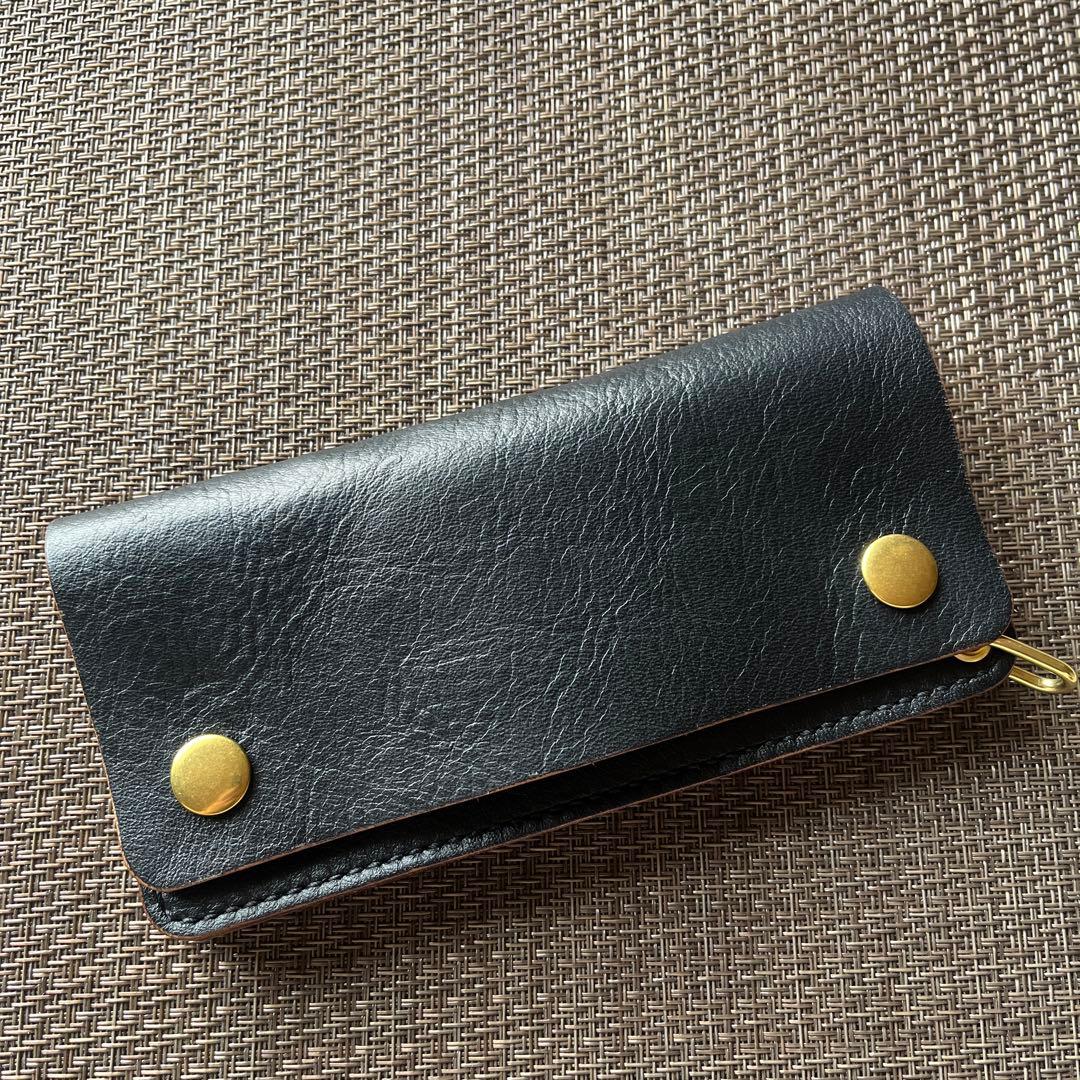 週末限定価格】MARYAM ホースフロント ロングトラッカーウォレット茶芯