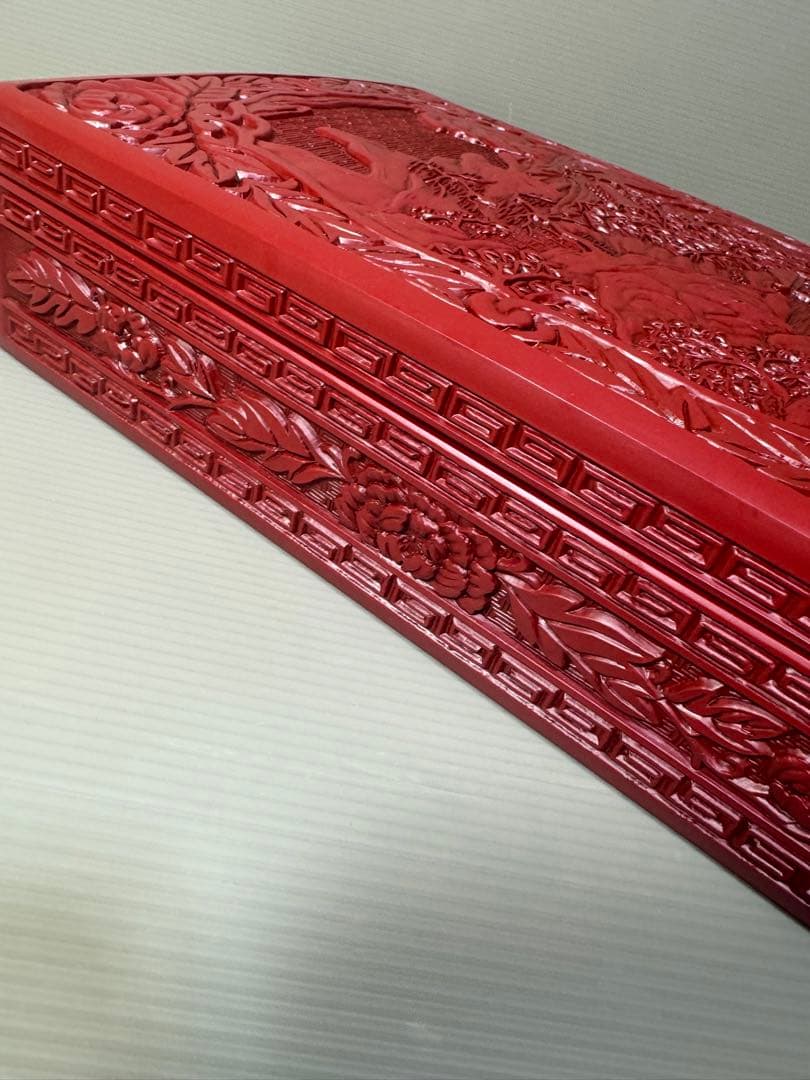 2266 昭和レトロ 仙台堆朱 漆塗り 筆箱 文箱 小物入れ 未使用 - メルカリ