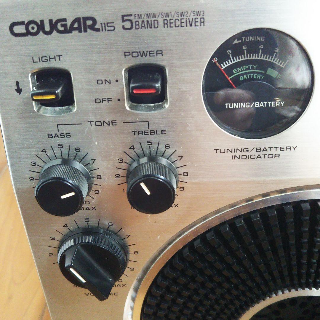 クーガラジオ美品　クーガー115 RF1150 ・アダプター