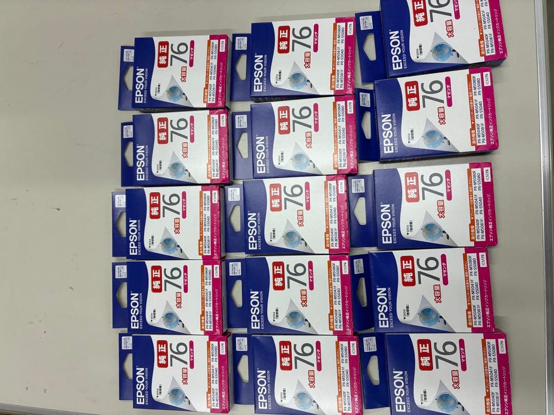 EPSON 76 インクカートリッジ４色 15セット