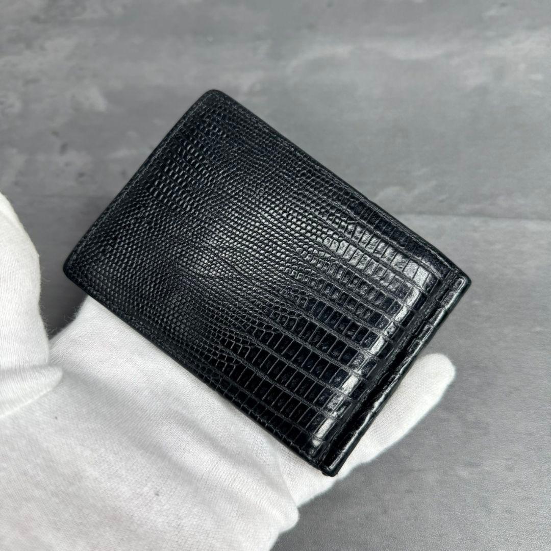 MONTBLANC マイスターシュテュック マネークリップ リザード型押し 黒