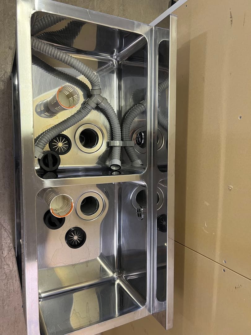 2槽シンク 1000x450x800(+90) ②