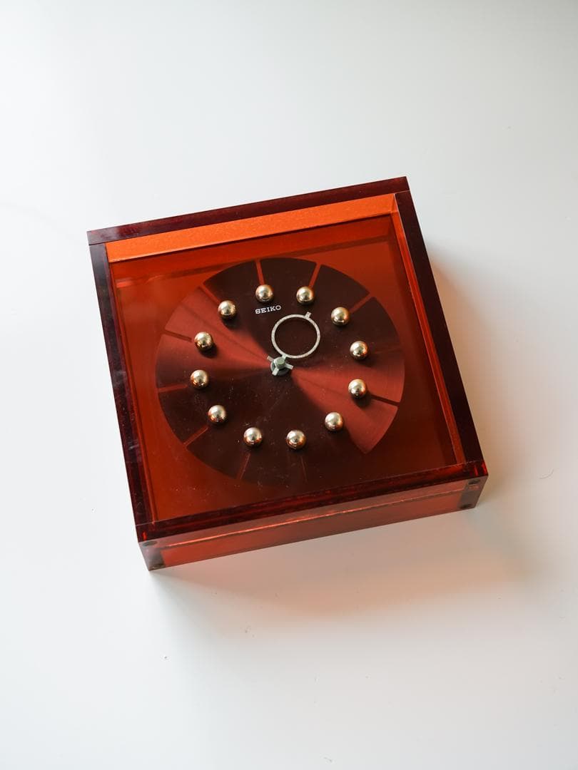 70's SEIKO スペースエイジ アクリル時計 ミッドセンチュリー - メルカリ