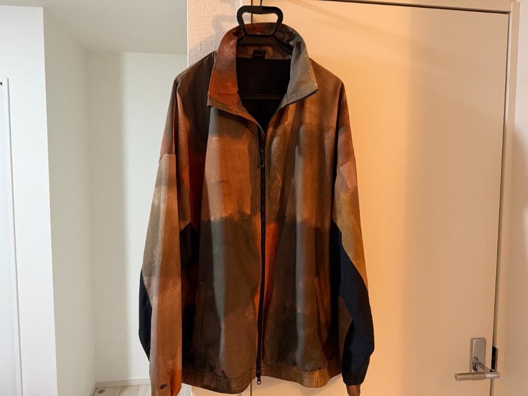 MAHF ブロック柄 ブルゾン ジャケット XXL