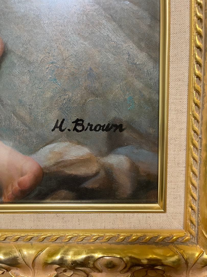 ま*と様 ♢M.Brown 裸婦 油彩画 F12号