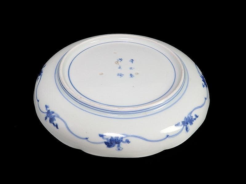 古伊万里 染付 朝顔の図 6寸皿 江戸中期 A889AS-BGp - メルカリ