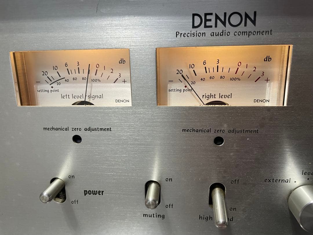 動作品　DENON TU-355 チューナー　デノン　当時物マニュアル付き