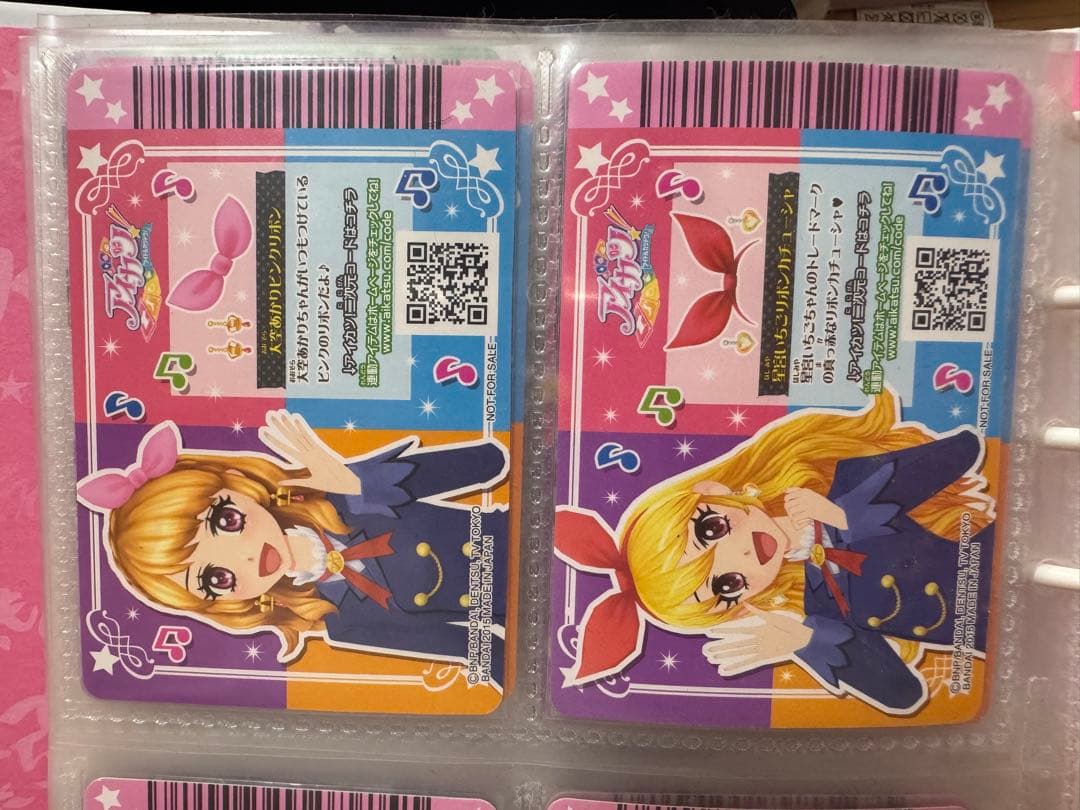 アイカツカード 星宮いちごリボンカチューシャ 大空あかりピンクリボン