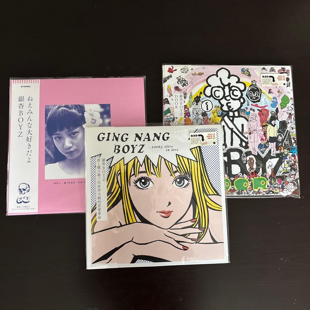 銀杏ボーイズ レコード 3枚セット 銀杏BOYZ レコード LP 2点セット 君と僕の第三次世界大戦的恋愛/DOOR