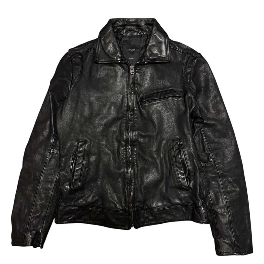 EDGE RUPERT Horse Lether Jacket ブラック M EDGE RUPERT レザージャケット ブラック M