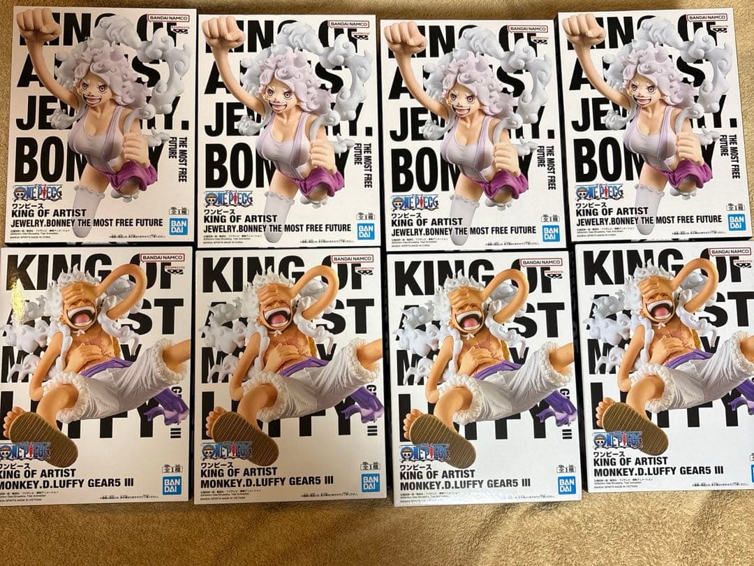 ワンピース KING OF ARTIST ルフィ　ニカ　ボニー　フィギュア ONEPIECE KING OF ARTIST フィギュア ボニー ギア5 ニカ - メルカリ