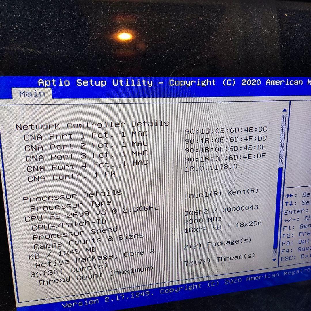 2699v3 x2 64GBメモリー 36コア72スレッド/サーバー/