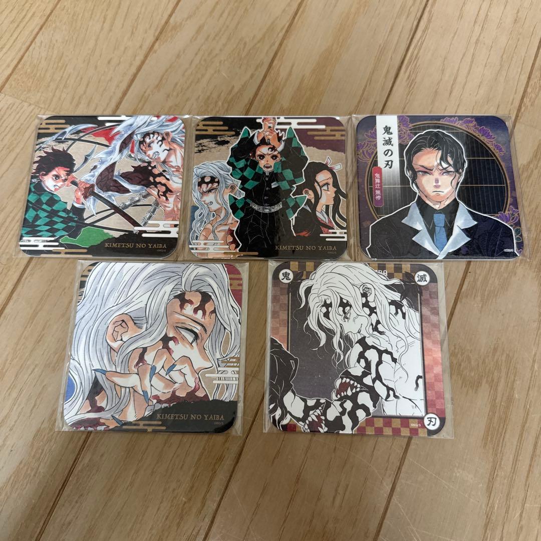 つ*さ様 鬼滅の刃 原作 アートコースター 鬼舞辻無惨 5枚セット 吾峠