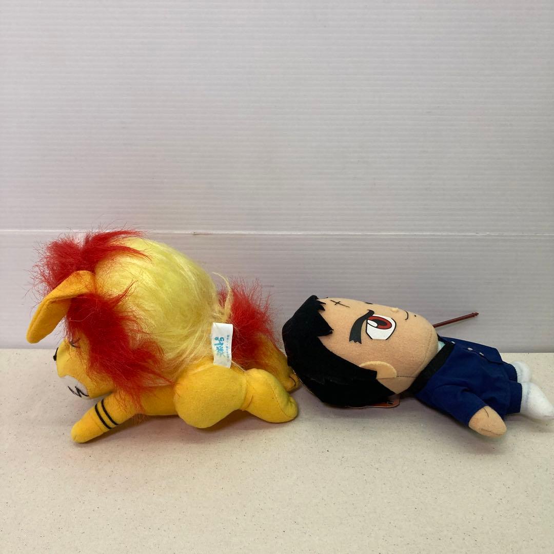 2点セット☆タグ付き】うしおととら ぬいぐるみ 長飛丸 うしお レトロ