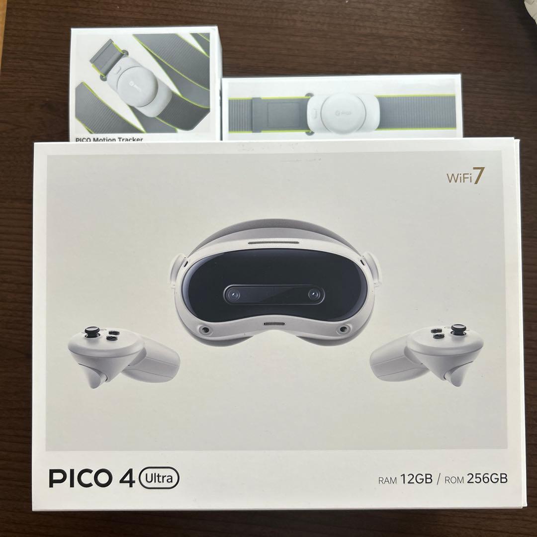 美品　pico4 ultra pico motion tracker Amazon.co.jp: PICO 4 Ultra + Motion Trackerセット : ゲーム