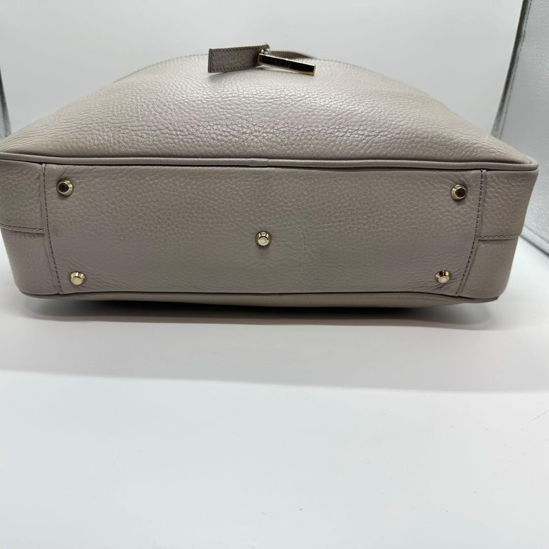 WAKO トートバッグ 肩掛け シボ革 レザー グレー WSシリーズ ボストン