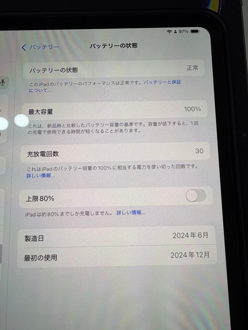 iPad Pro M4 シルバー　11インチ Wi-Fi 2TB ナノテク