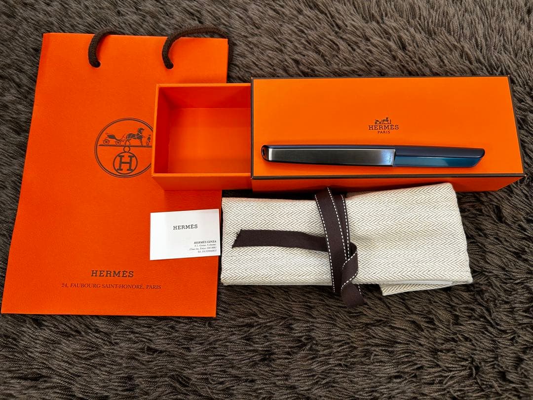 新品未使用】HERMES エルメス ノーチラス ボールペン ブルー - メルカリ