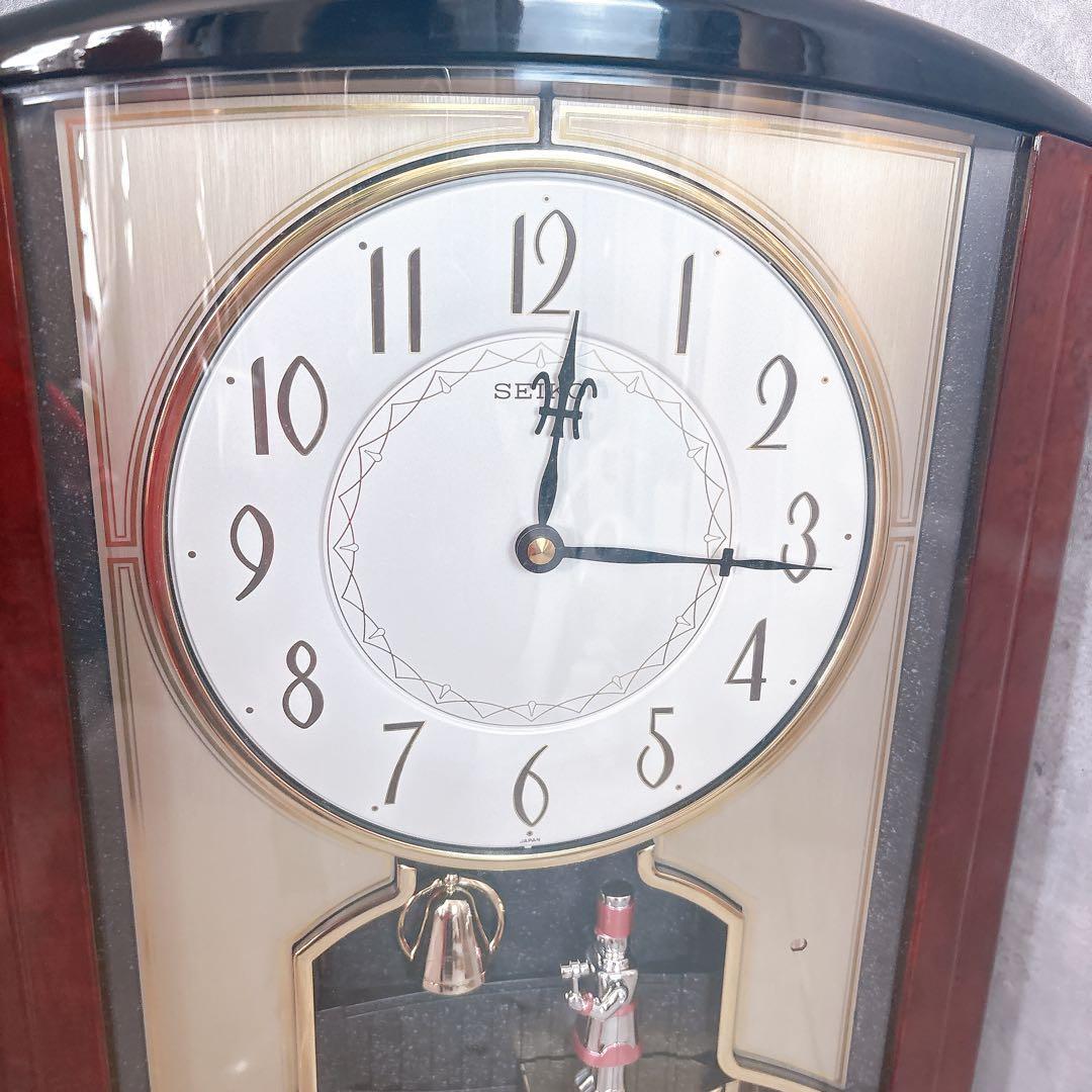 未使用級】SEIKO 掛時計 ディスクドリーム RE532B からくり時計 - メルカリ