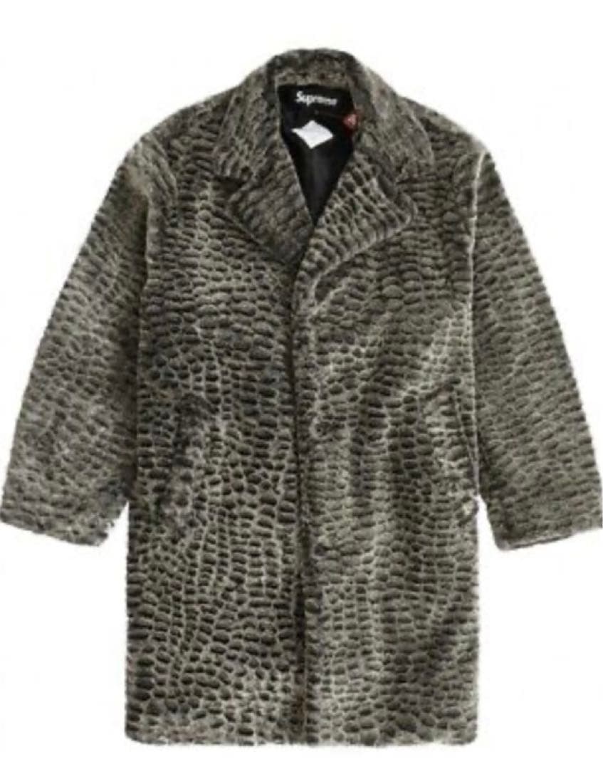 美品 Supreme Croc Faux Fur Overcoat コート - メルカリ