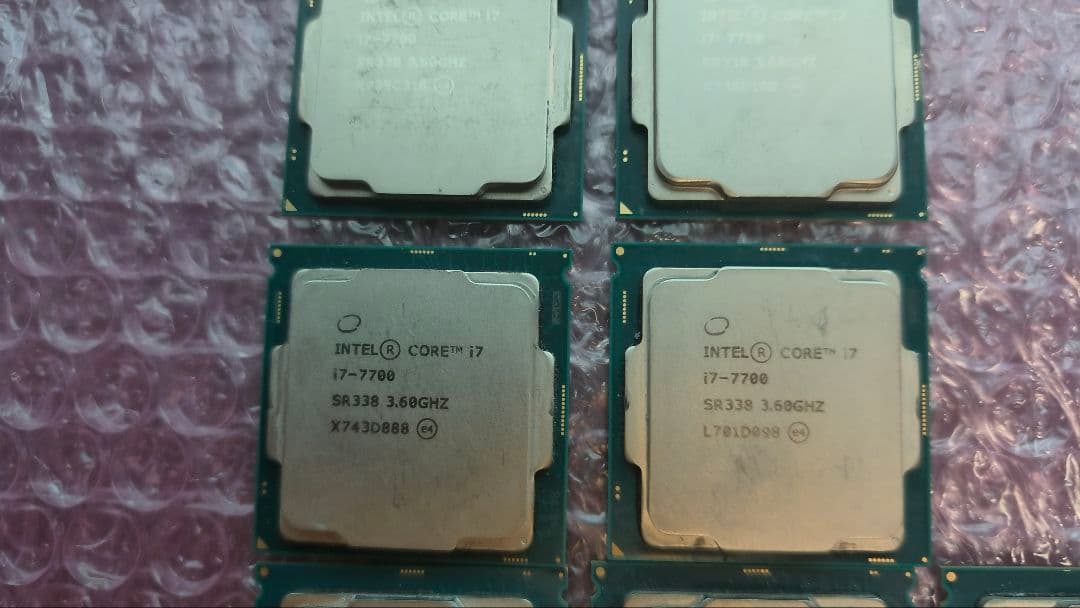 core i7 7700 7個まとめ売り動作確認済み