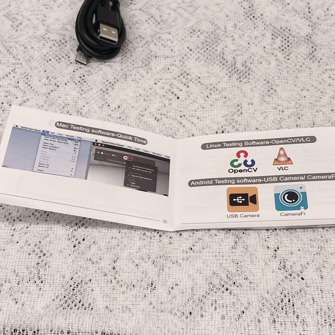 ELP 60fps 3Dステレオ同期USBカメラモジュール4MP 85度