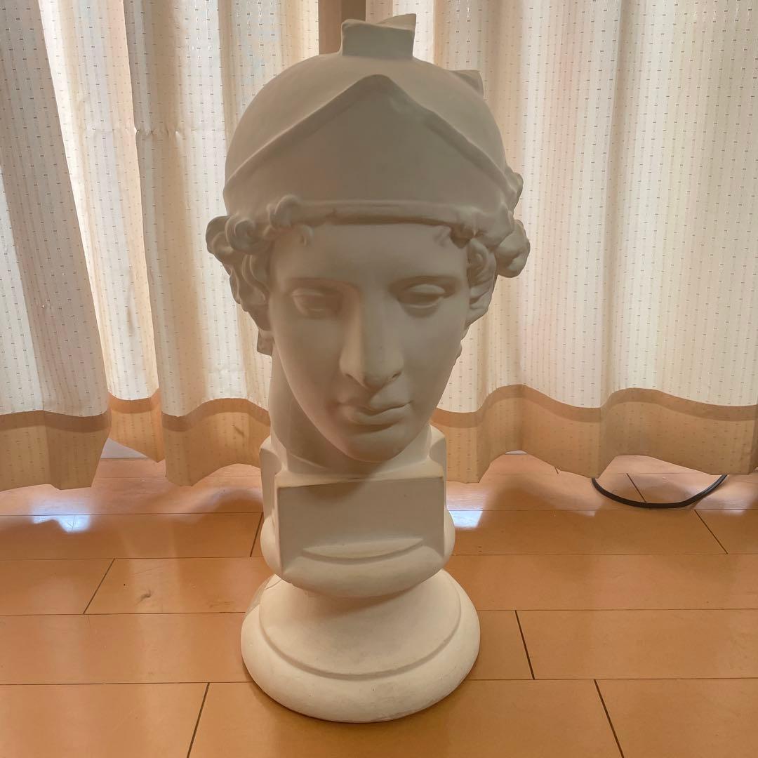 青年マルス　石膏像 Amazon.co.jp: 石膏像 M－427 青年マルス半面 H．36cm