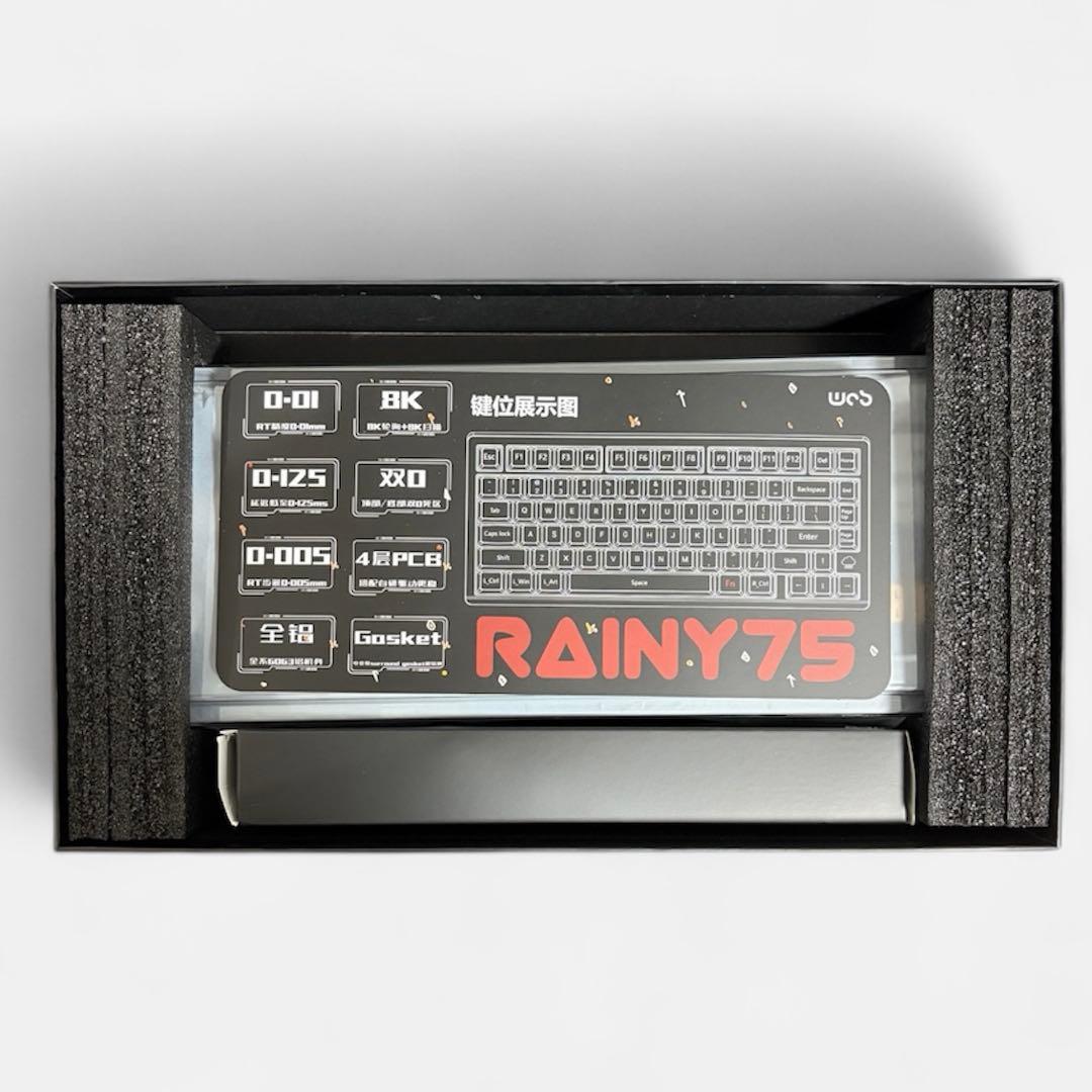 と*ま様 WOBKEY Rainy75 RT Pro ミッドナイトブラック