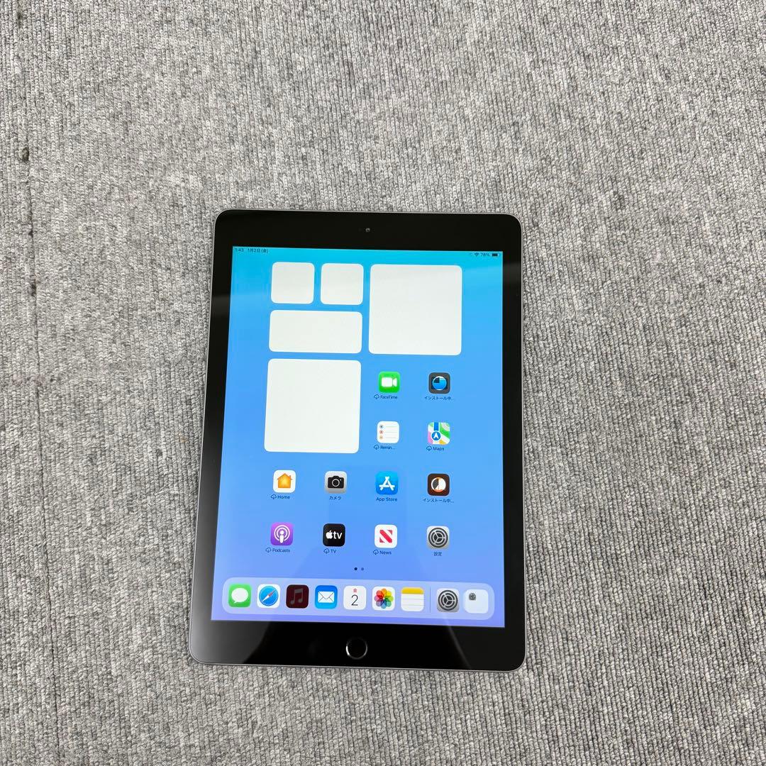 美品iPad 第6世代 (2018) 32GB Wi-Fiモデル スペースグレイ iPad 第6世代 32GB スペースグレイ MR7F2J／A Wi-Fi [32GB] （2018