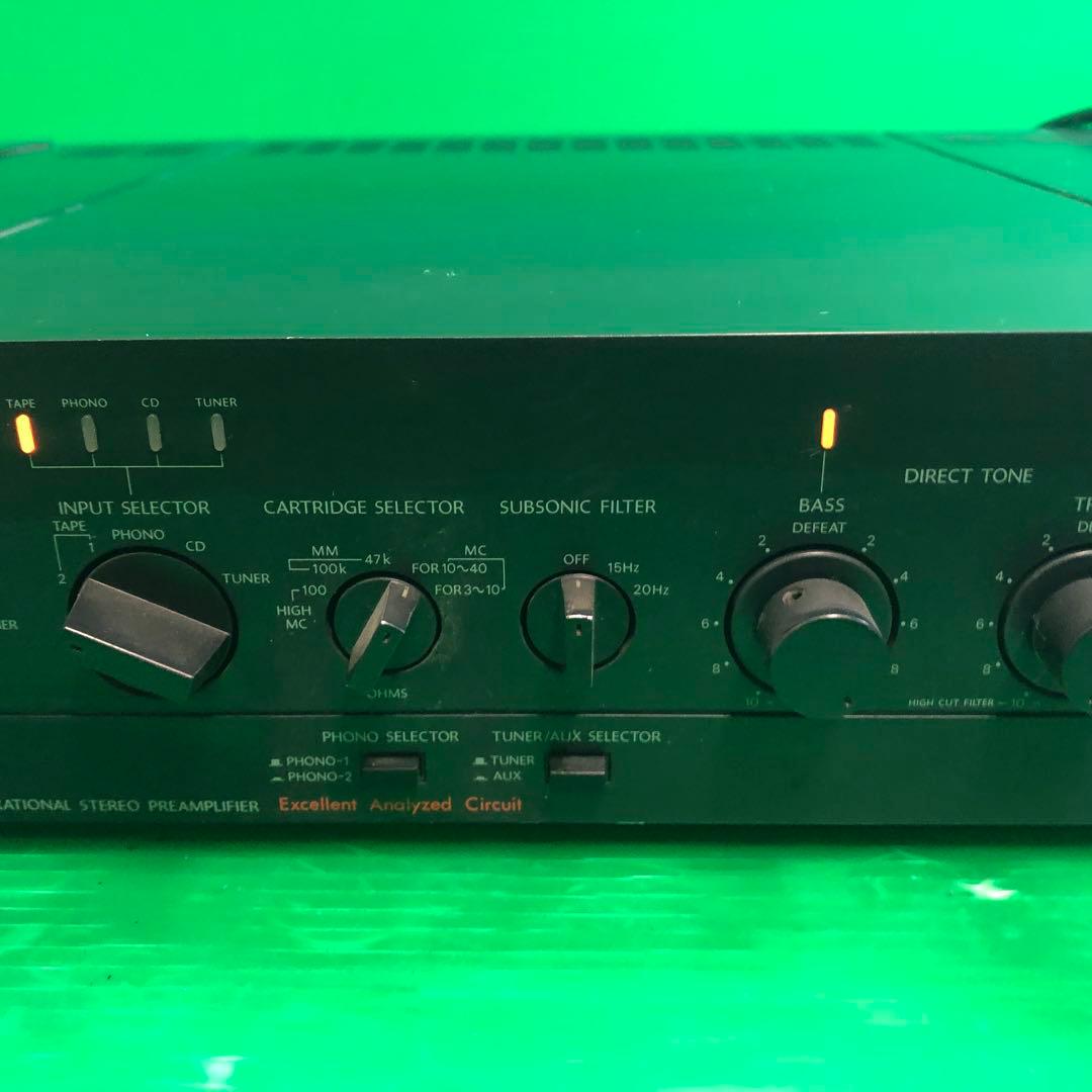 SONY Integra P-306RS ステレオプリアンプ 通電確認のみ