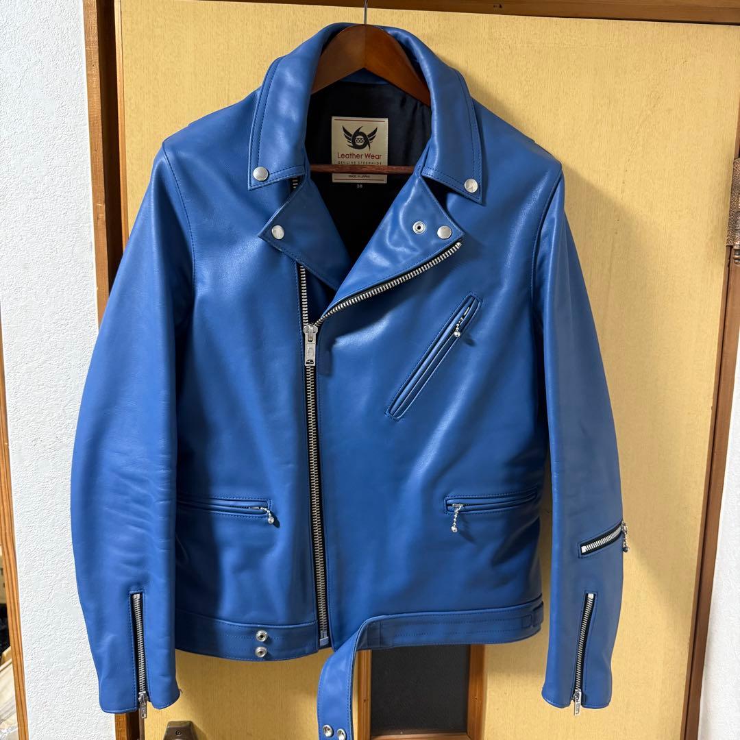 666 ライダースジャケット LJM-8 38 ブルー サイクロンタイプ - メルカリ