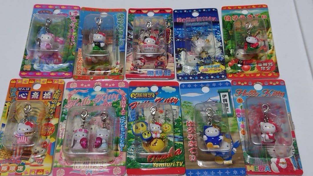 s*e様 ご当地ハローキティ ストラップ 10個セット 小