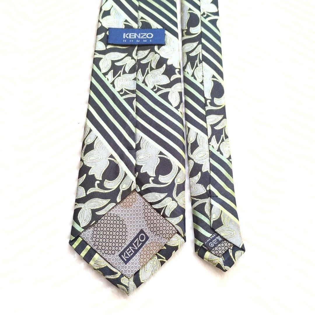 未使用級 KENZO ネクタイ ボタニカル 植物柄 ケンゾー 卒業式 入学式