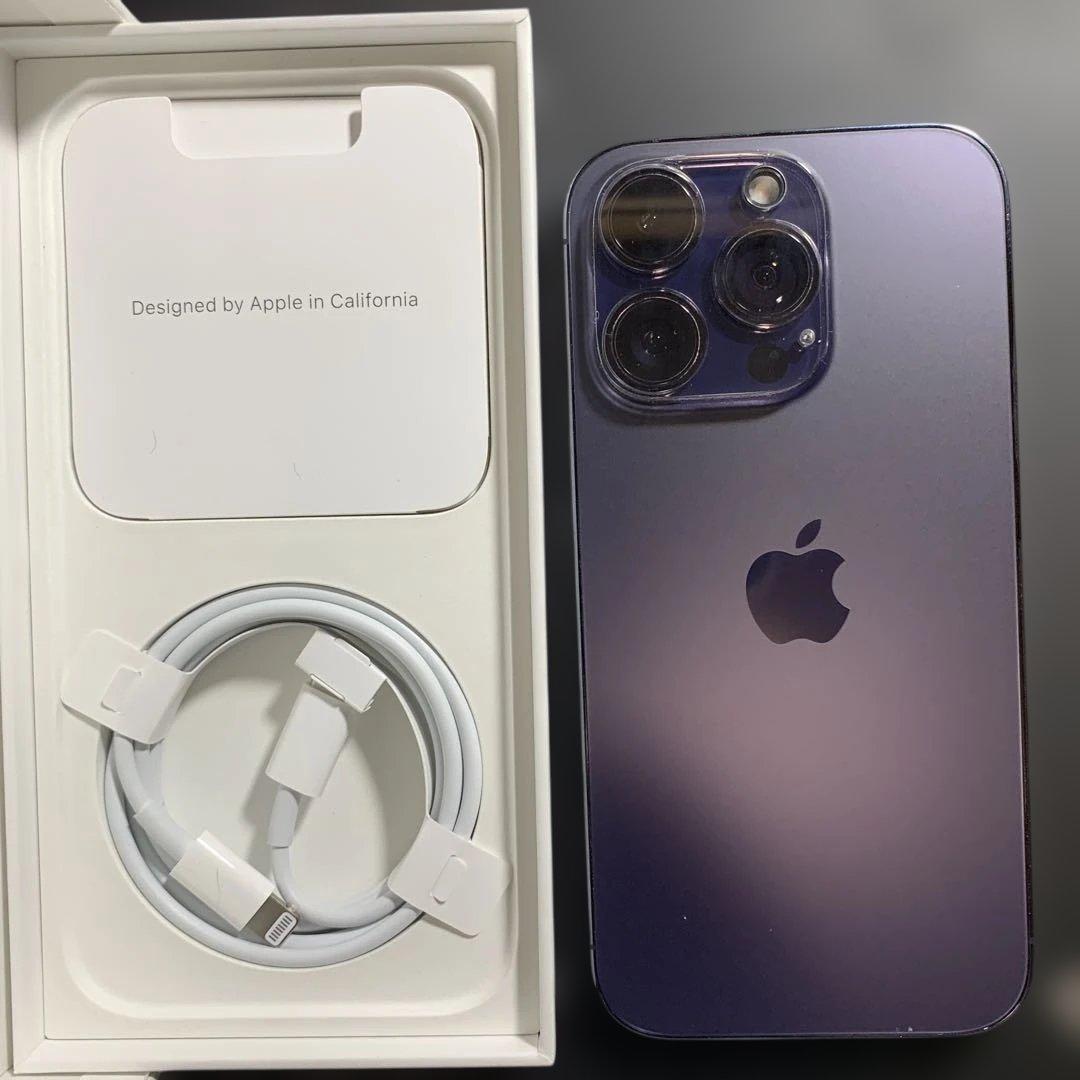 Apple iPhone 14 Pro ディープパープル 128GB 本体　美品