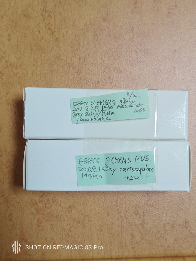 Siemens E88CC Grey Shields 真空管 2本セット1961