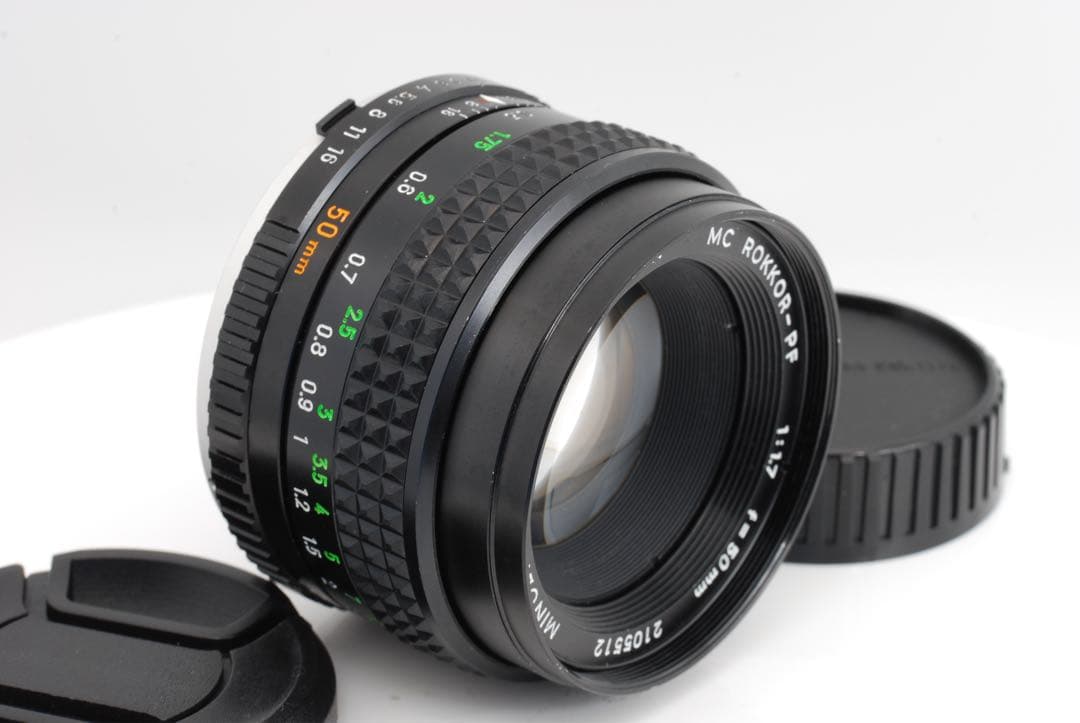 ＊整備済 完動品 ミノルタ MC ROKKOR-PF 50mm f/1.7 銘玉