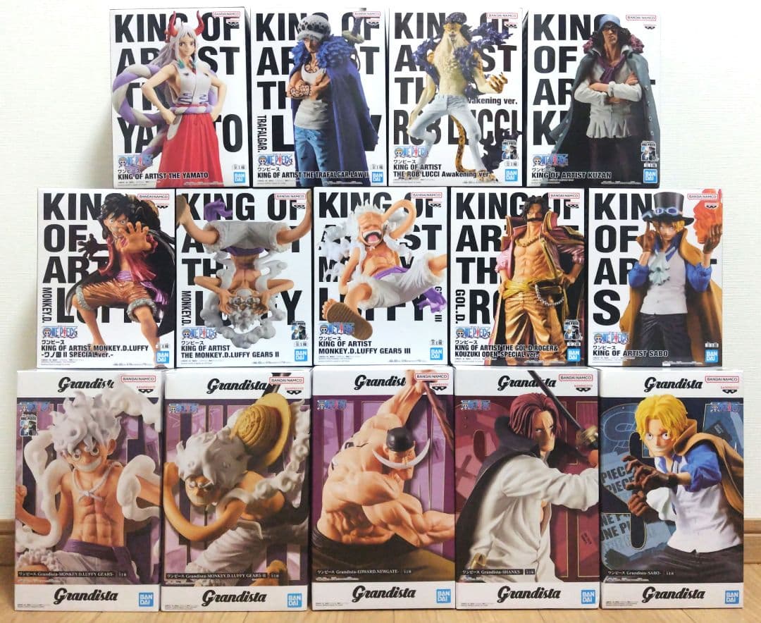 ワンピースフィギュア KING OF ARTIST Grandista 計14点 - メルカリ