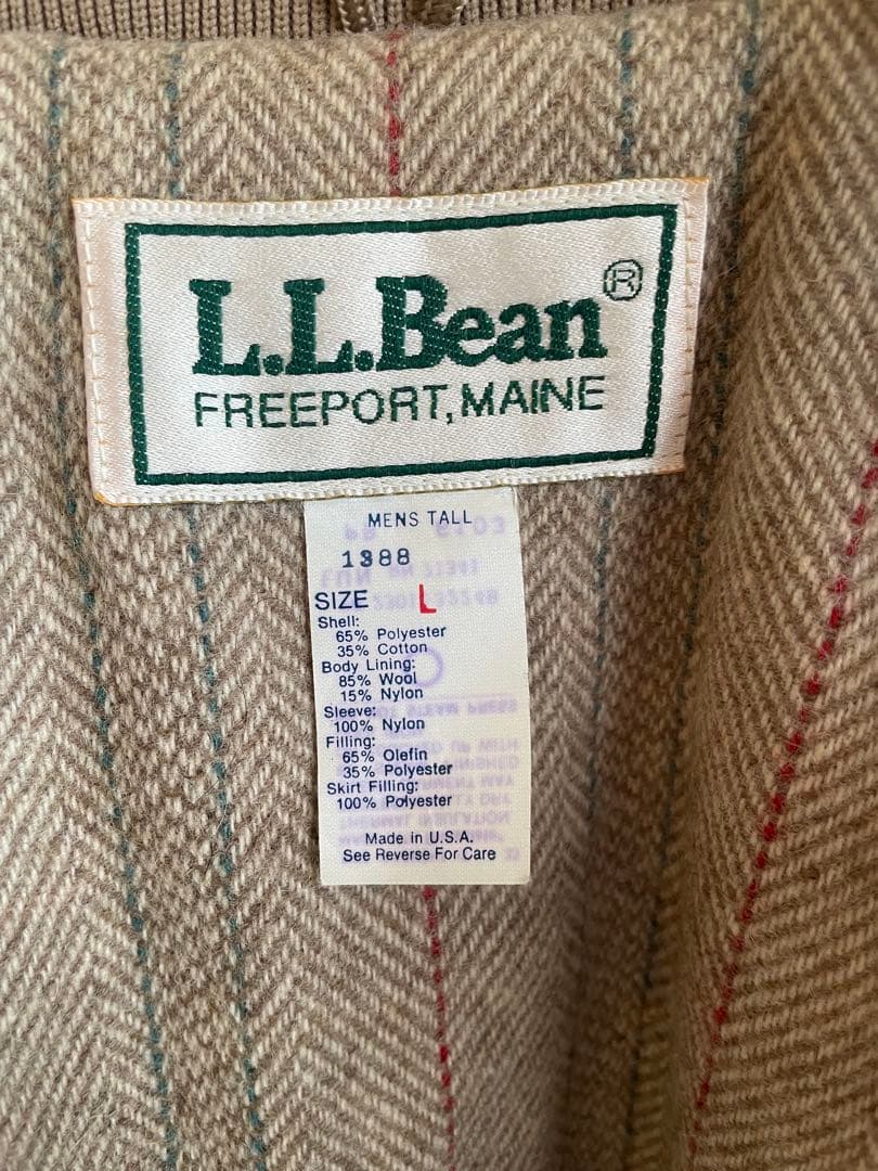 【 L.L.Bean 】 美品 80s 名作 ストームコート チンスト USA製