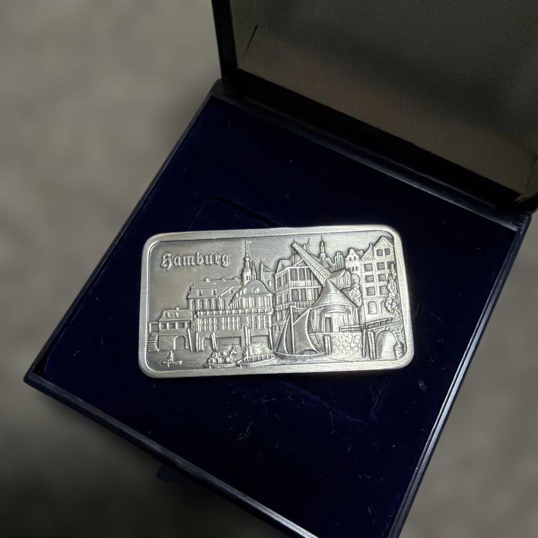 Heraeus 1オンス銀バー Hamburgデザイン アートバー プレミア - メルカリ