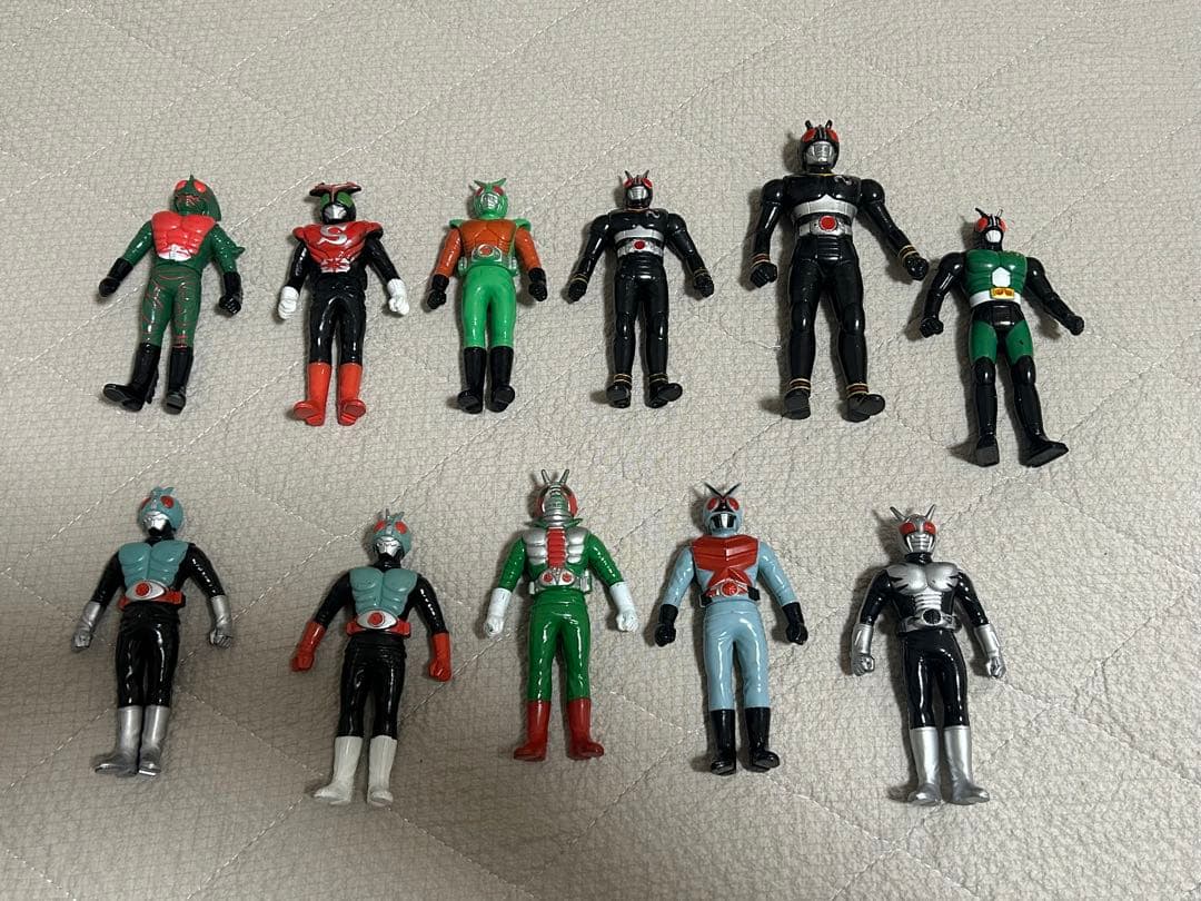仮面ライダー レトロソフビ11体セット 1987 1988 1989BANDAI - メルカリ