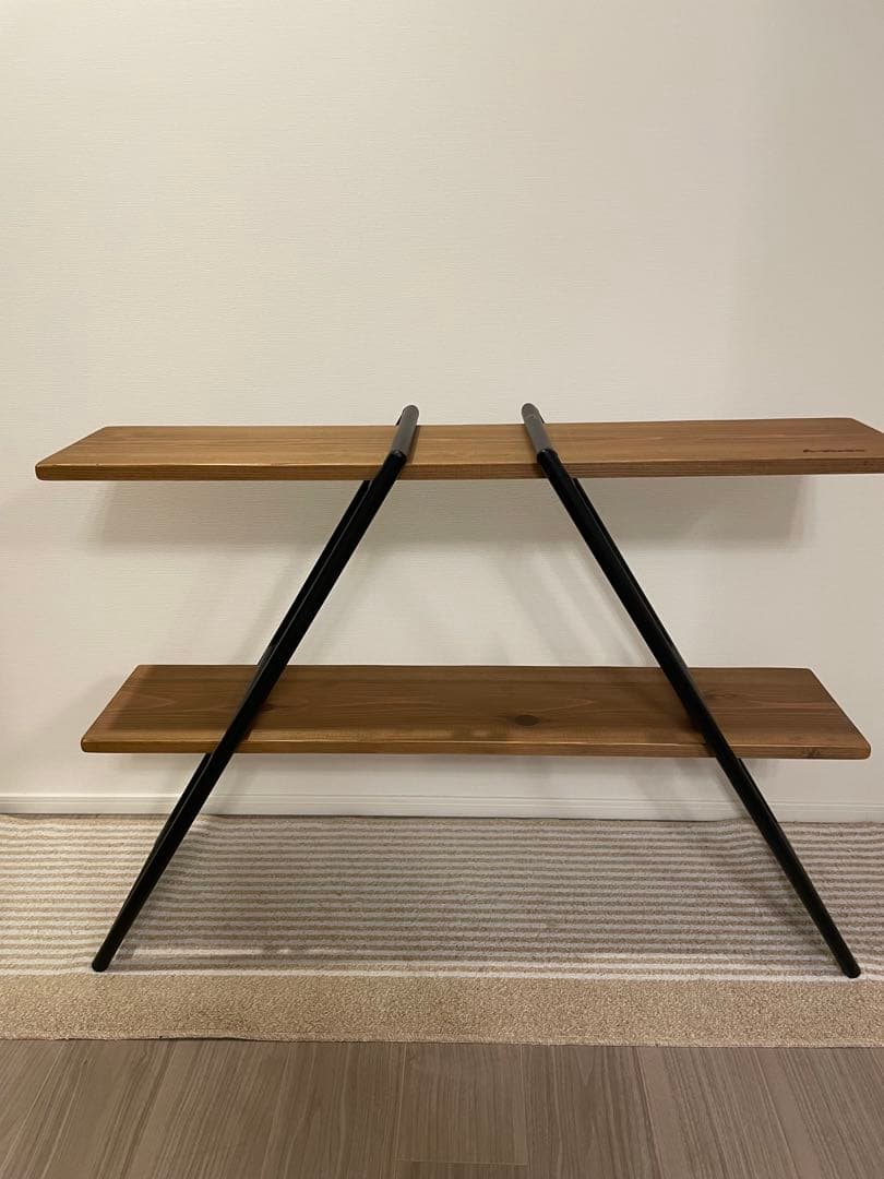 アイアンシェルフ　2段式木製ラック　大白ウェルディング　Aスタジオ A-studio - 掛川市の溶接屋さん【大白ウェルディング】公式ホームページ