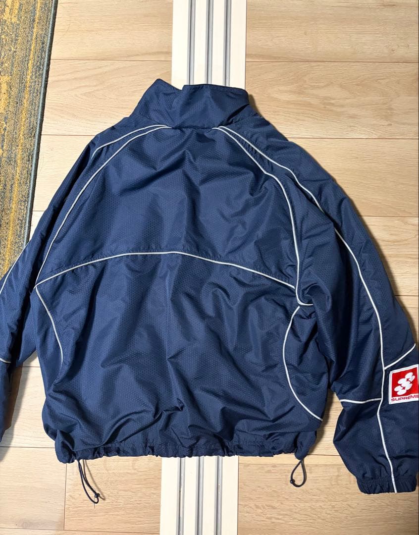 Supreme ネイビー ハーフジップジャケット - メルカリ