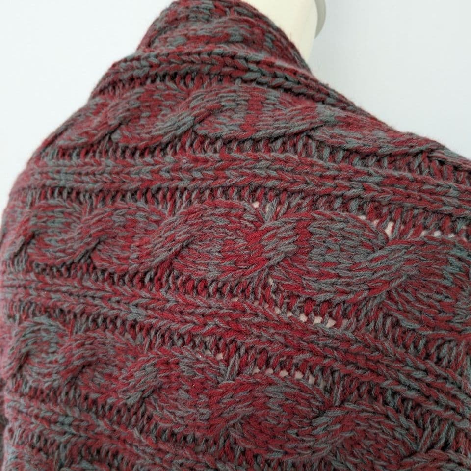 現行品 Vivienne Westwood ケーブル編み ニットショール オーブボタン