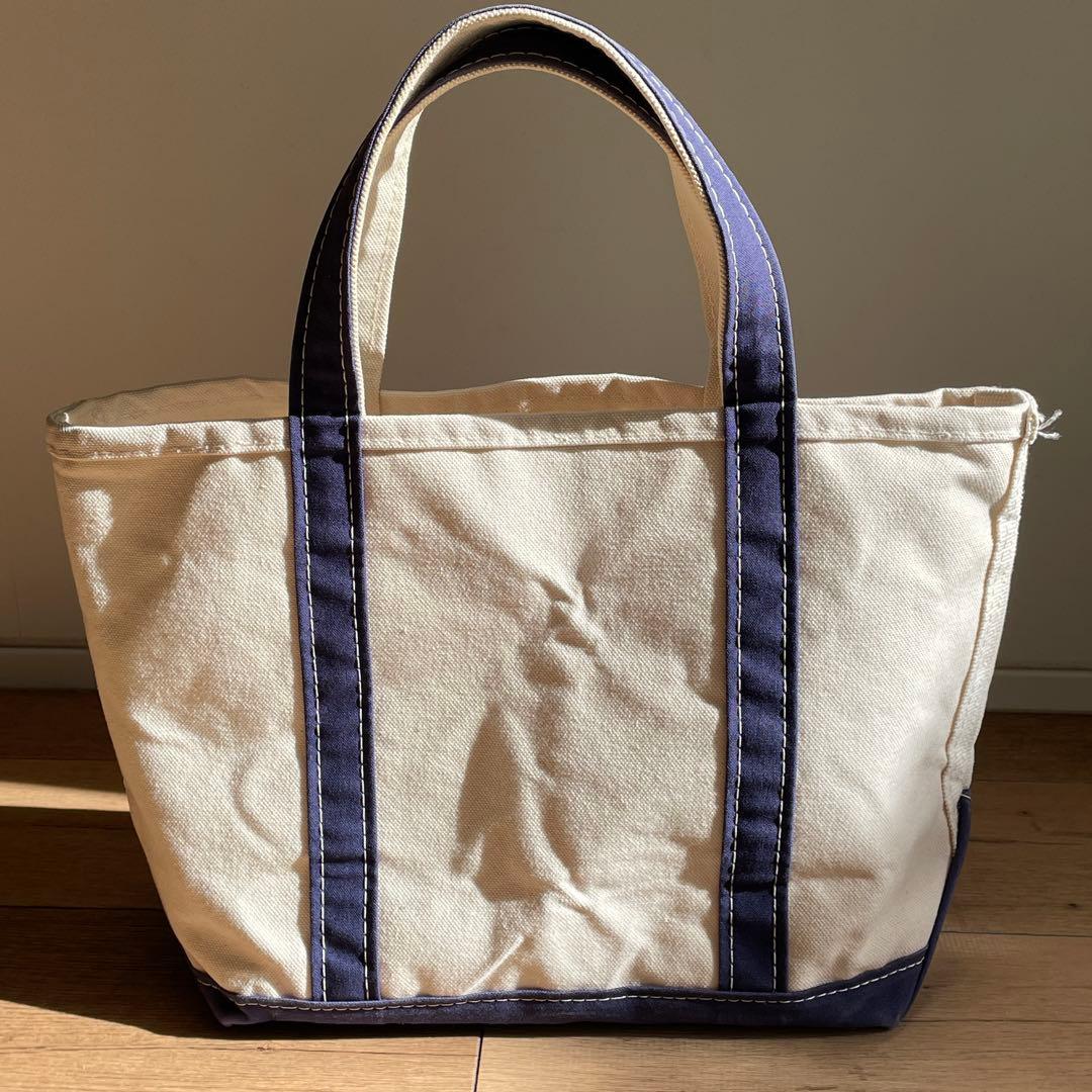 L.L.Bean トート オープン・トップ M ブルー 美品 ビンテージ