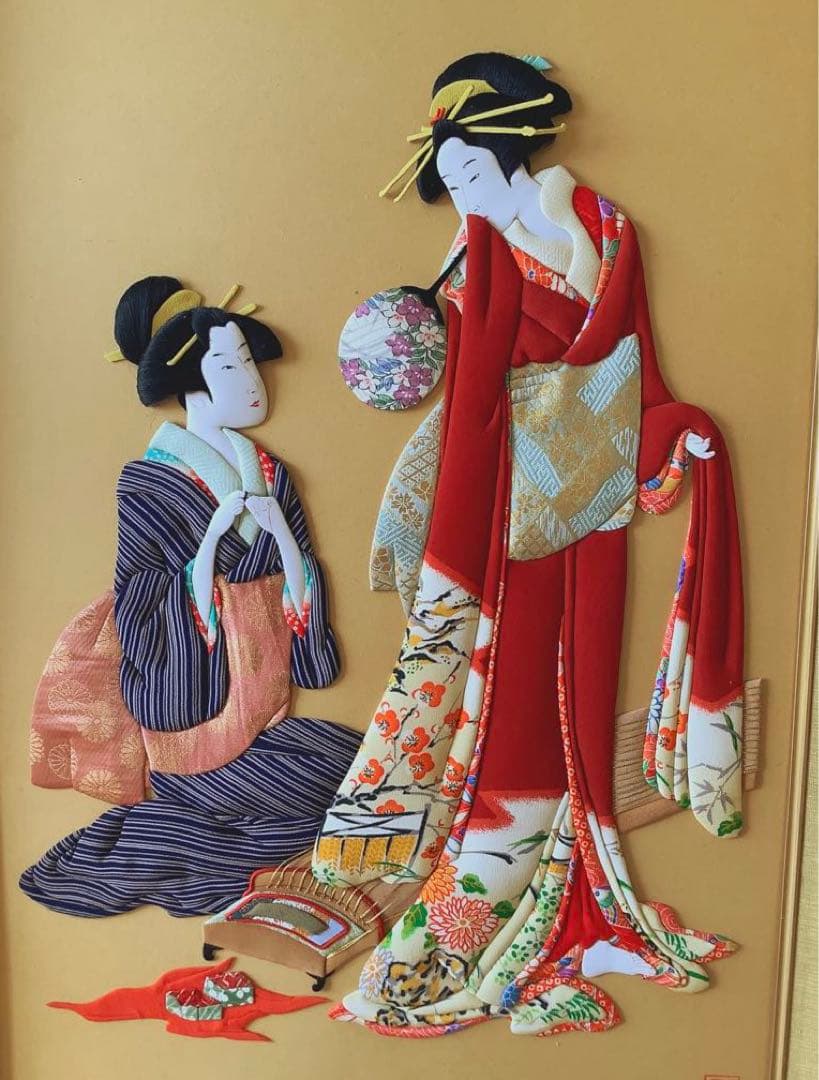 押絵 押し絵 美人画 浮世絵 日本絵画 アート - メルカリ