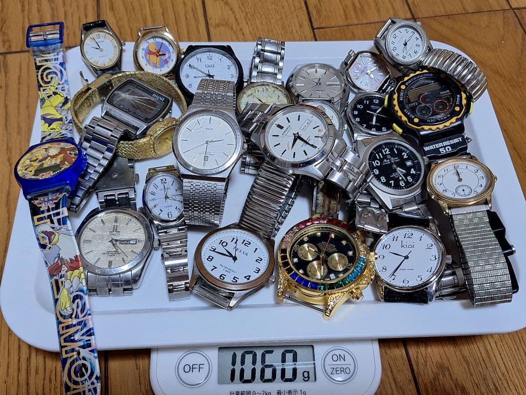 腕時計まとめ売り完全故障品部品取りリペア専用2713g 状態悪いです