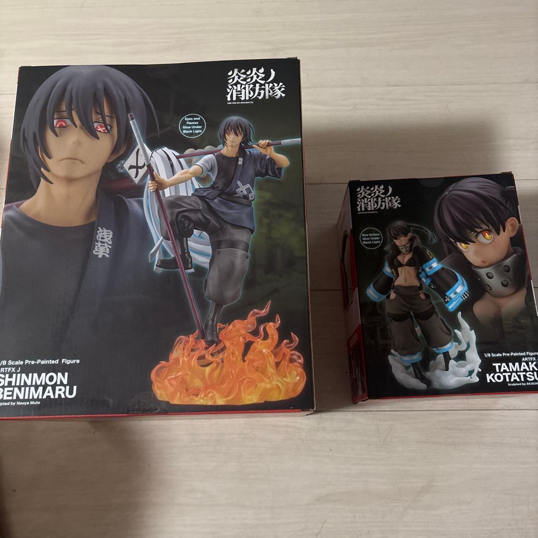 炎炎ノ消防隊 1/8 スケールフィギュア新門紅丸&環古達2点セット - メルカリ