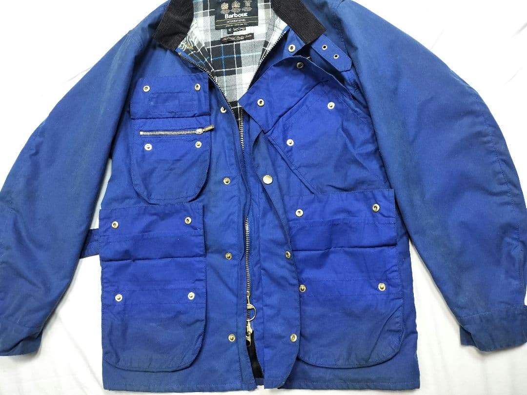 00s Barbour international コバルトブルー M - メルカリ